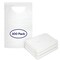 Proheal Disposable Adult Bibs Tie Back  Perfect for Seniors Painting  Eating  White 300 Pack 300PK PH-16431H - alternate 4
